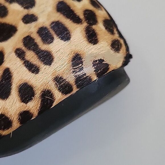BIRDIES The Starling Leopard Print Flat Shoes Calf Hair Sz 7. 5  Cheetah - Picture 8 of 16